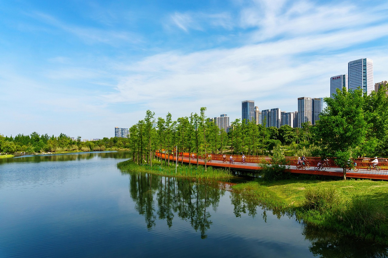 asia  chengdu  lake  china  city  tianfu greenway  landscape  park  nature  chengdu  chengdu  chengdu  chengdu  chengdu