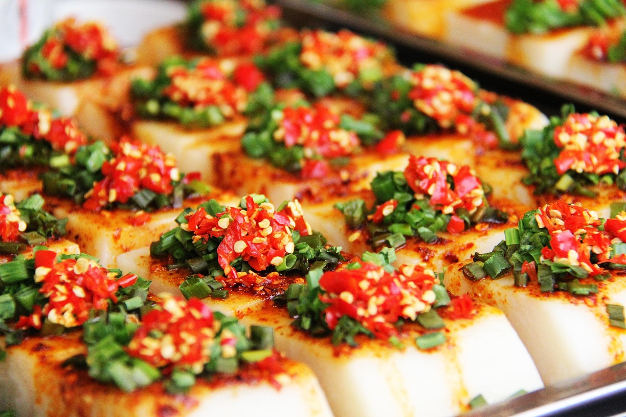 spicy  yam cake  steam  toufu  soft  snacks  delicious  chili  hot  jinli  chengdu  china  toufu  toufu  toufu  toufu  toufu  chengdu  chengdu  chengdu  china