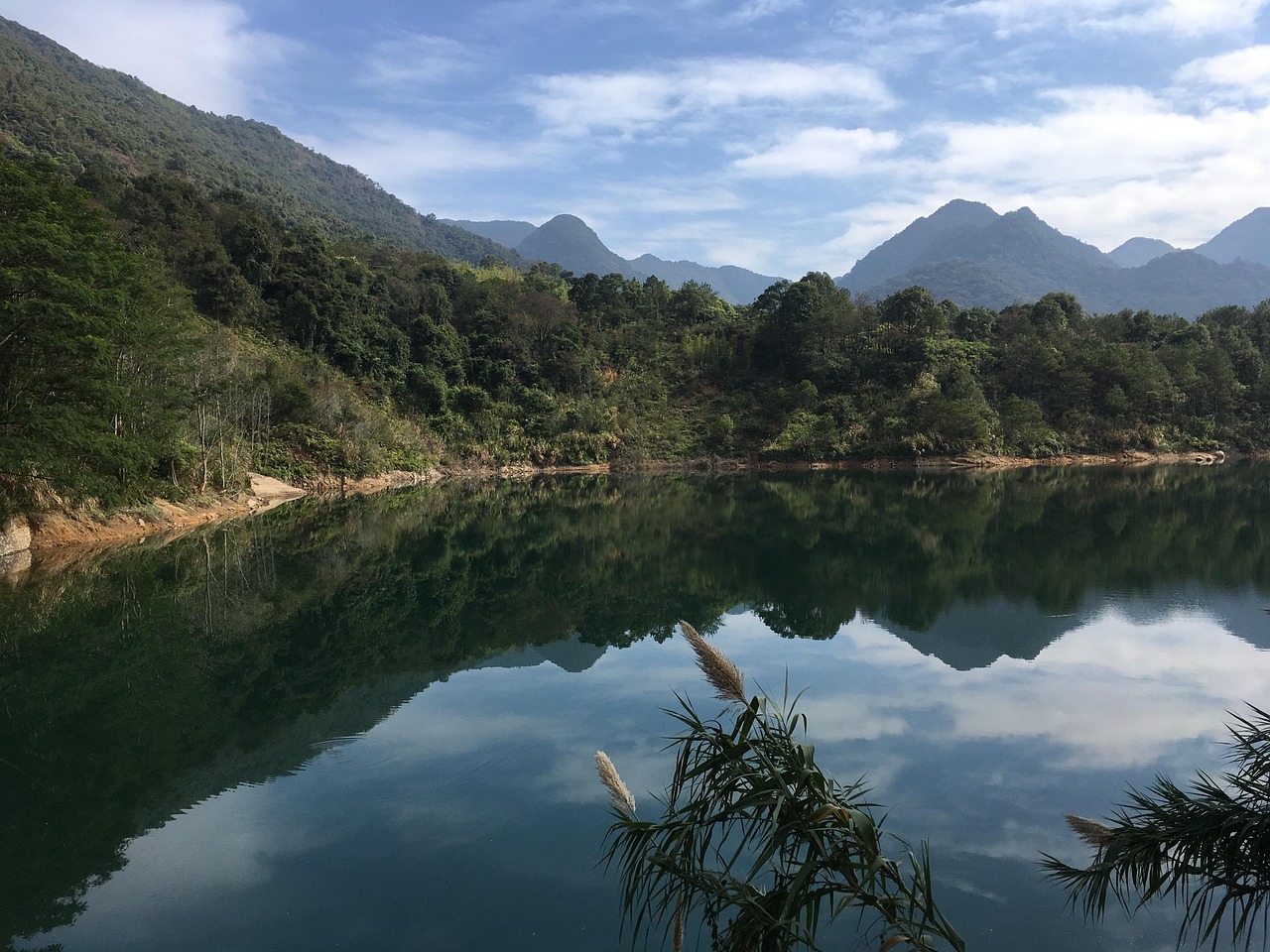 landscape reflection the scenery China Guangdong Province Guangzhou
