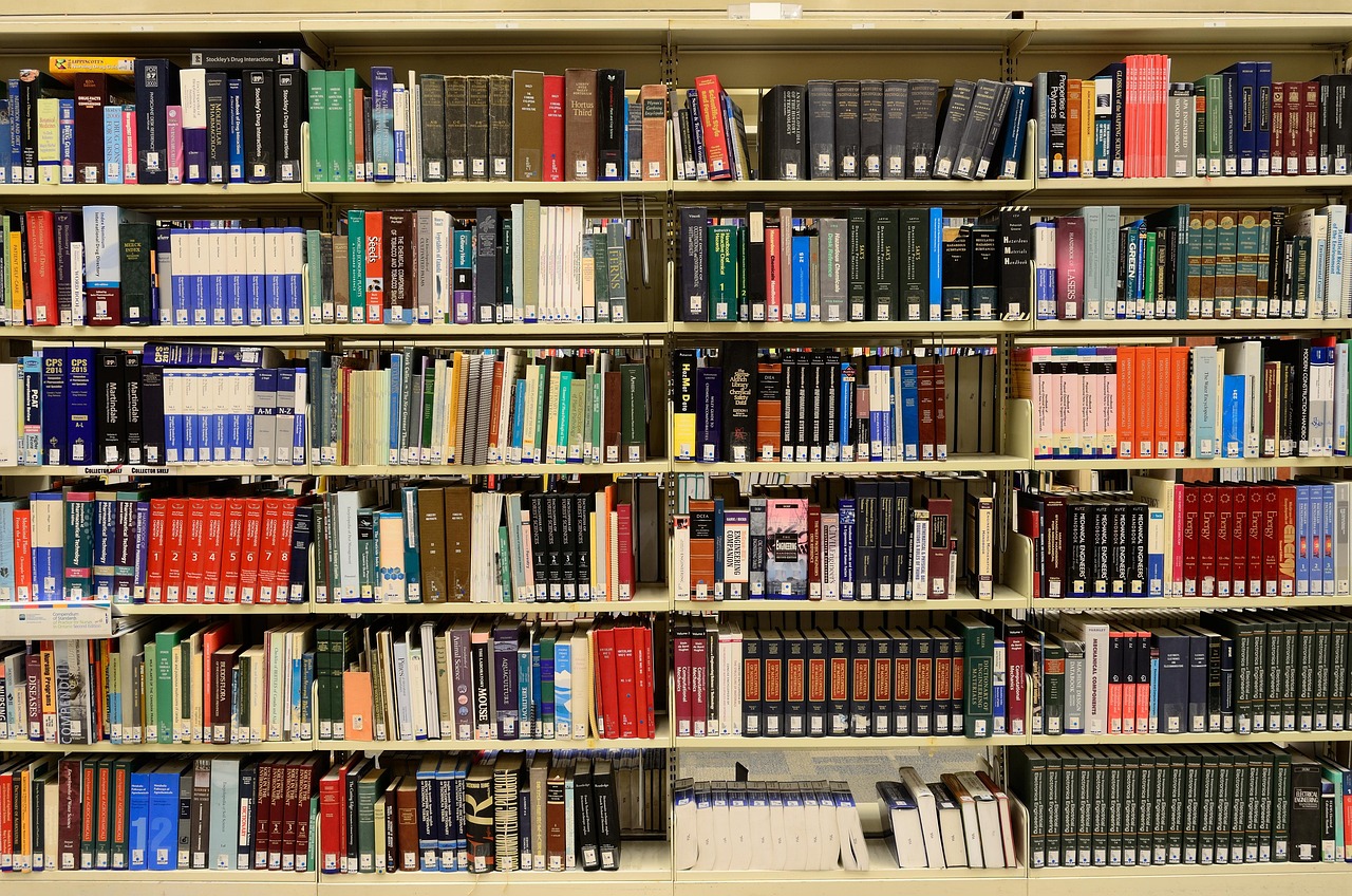 library  books  bookshelves  bookcases  literature  read  reading  bookworm  knowledge  information  data  college  university  learning  education  study  rese