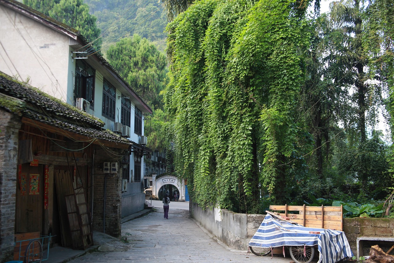 old street  xingping  ancient town