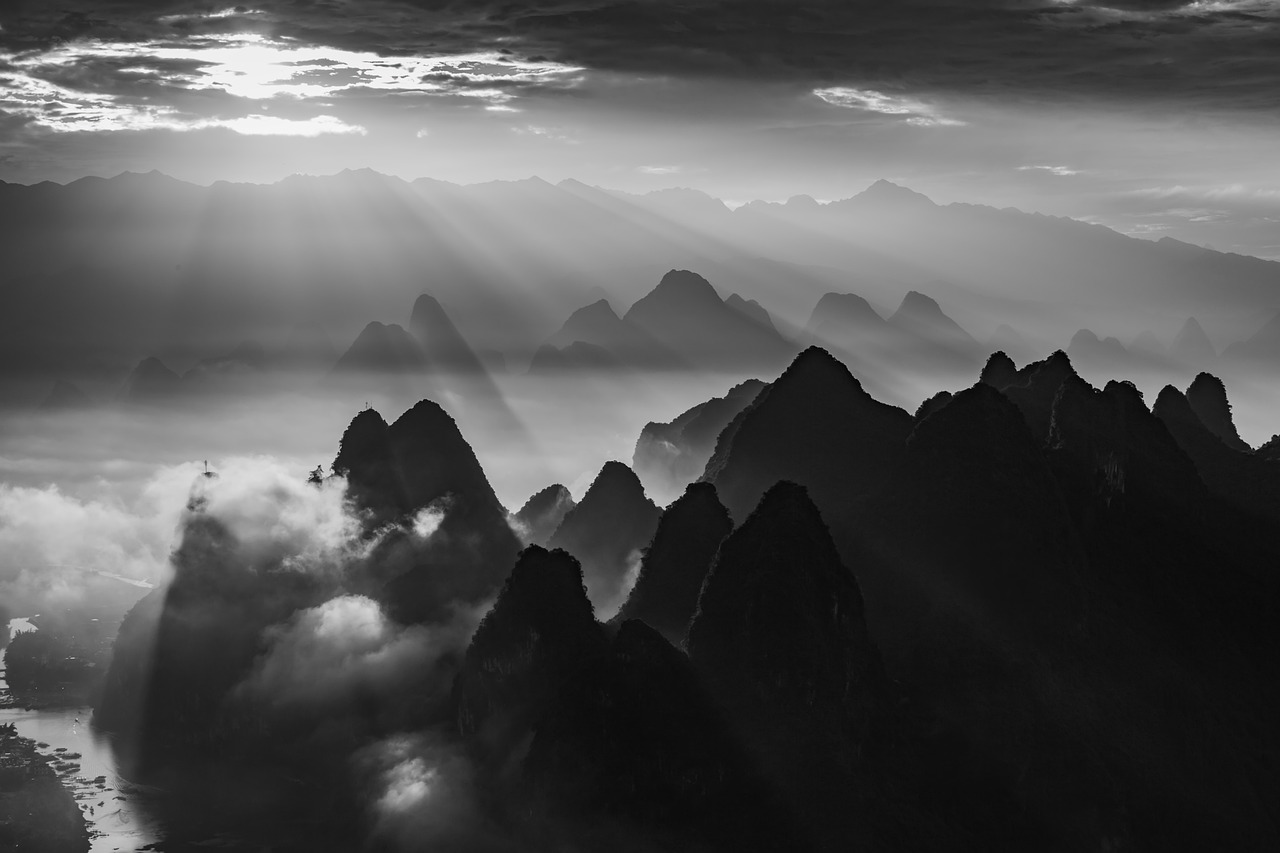 mountains  guilin  lijiang  china  mountain  river  travel  nature  asia  landscape