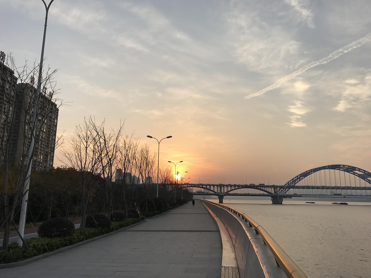 hangzhou  the qiantang river  nature  sunset  at dusk  dusk  views  sunset glow  China  Hangzhou  Zhejiang