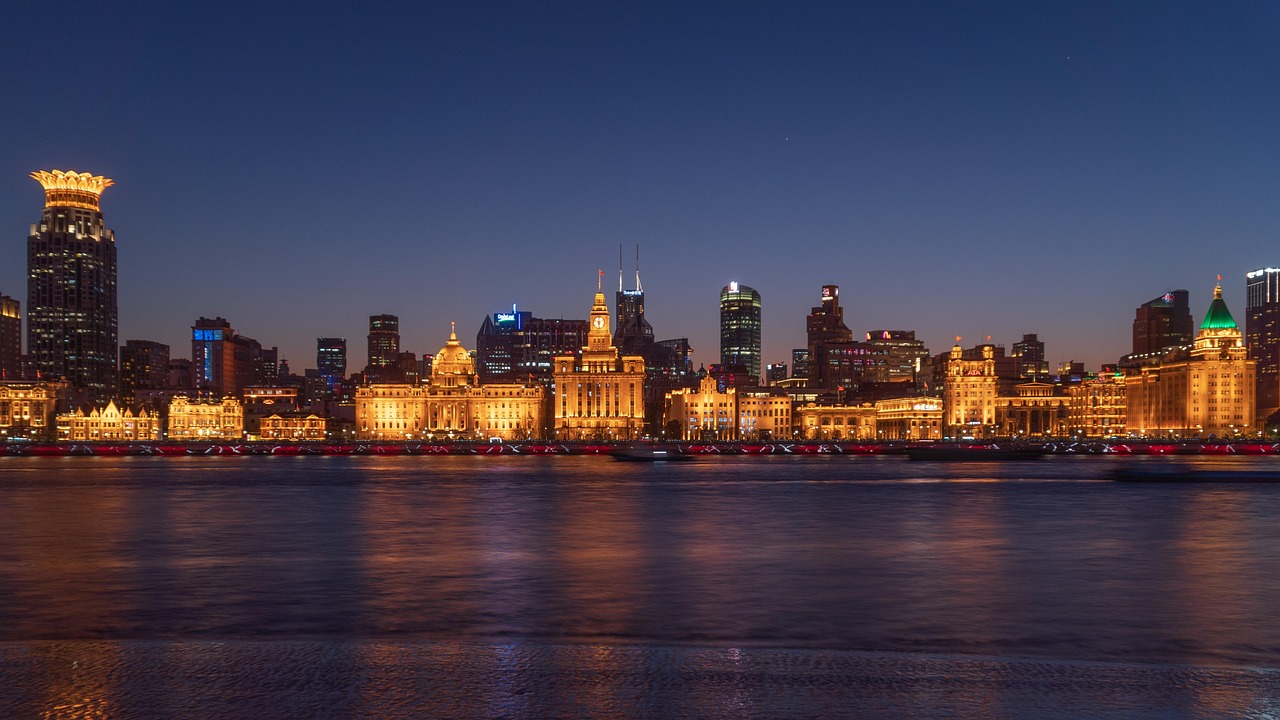 the bund shanghai puxi architecture nature night city urban skyline evening sea ocean
