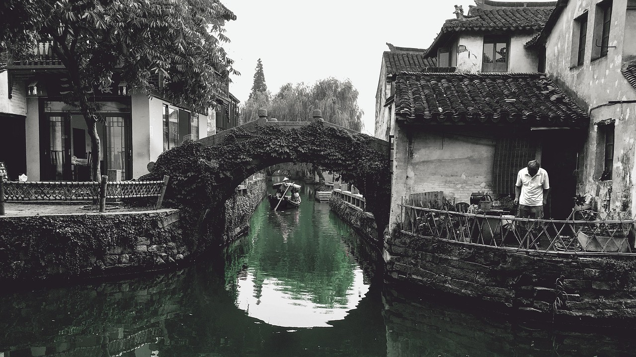 water gondola canal travel river river village suzhou china gray village suzhou suzhou suzhou suzhou suzhou