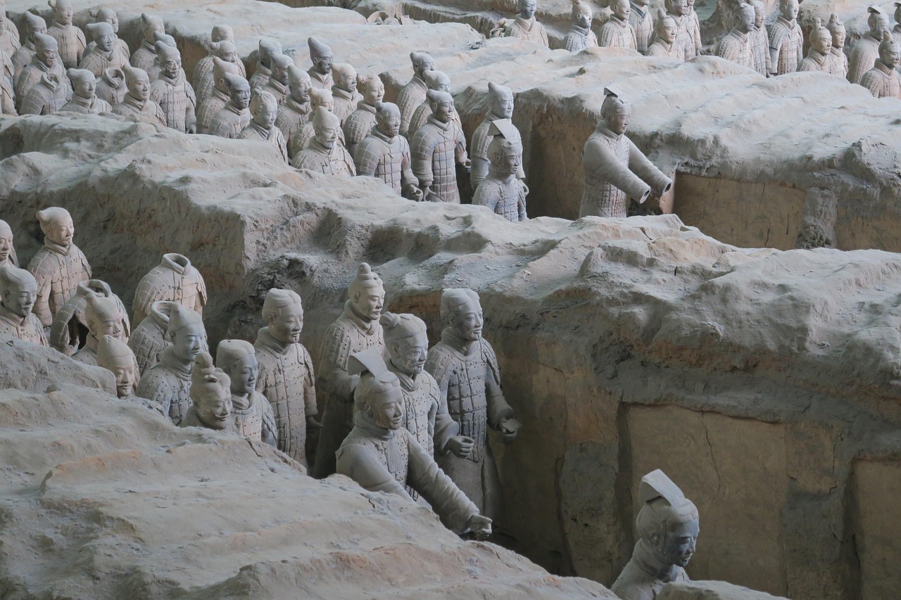rock travel water tourism stone tourist ancient sculpture statue archaeology nature terracotta terracotta army terracotta warriors xi'an xian ch