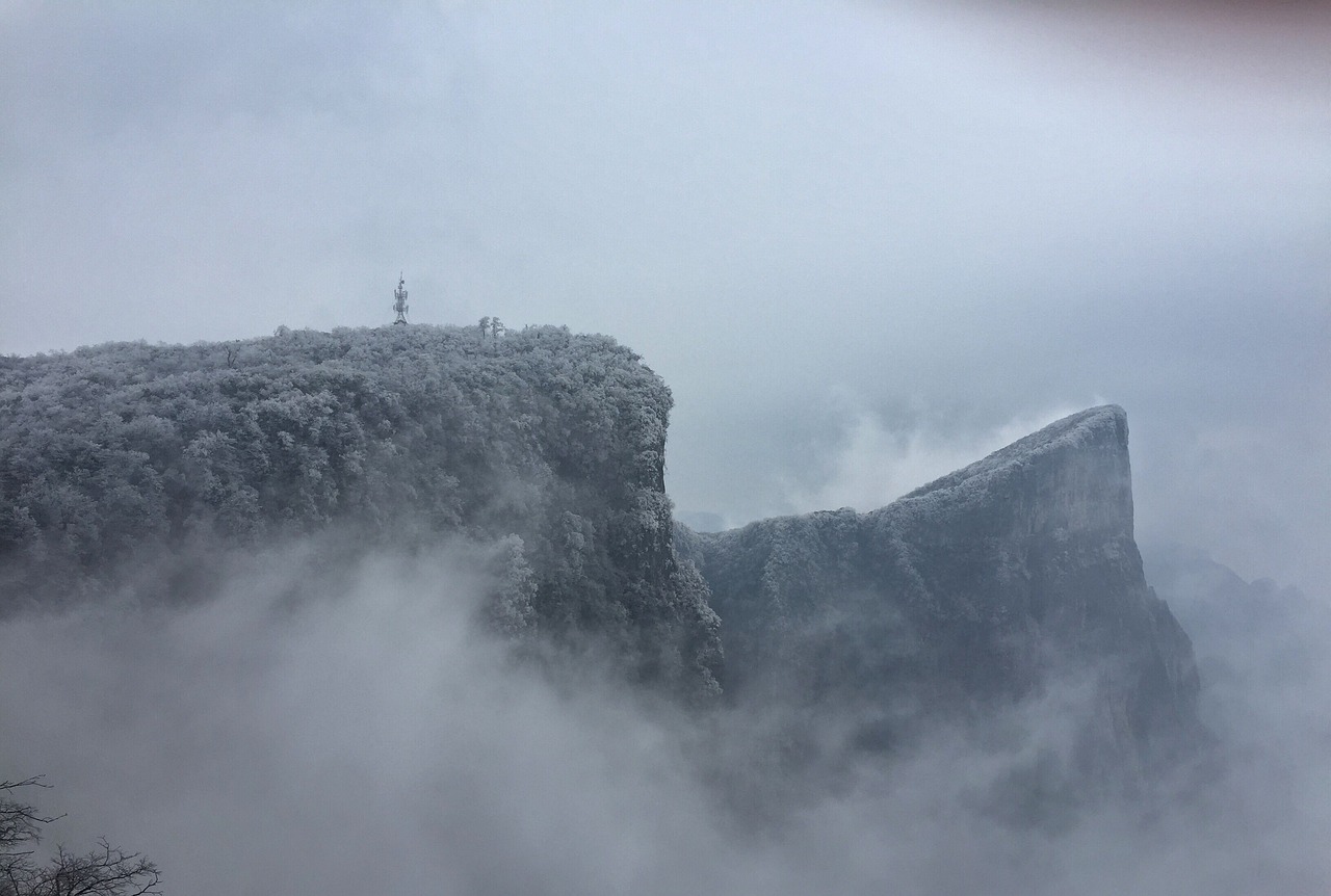 zhangjiajie  nature  winter  snow