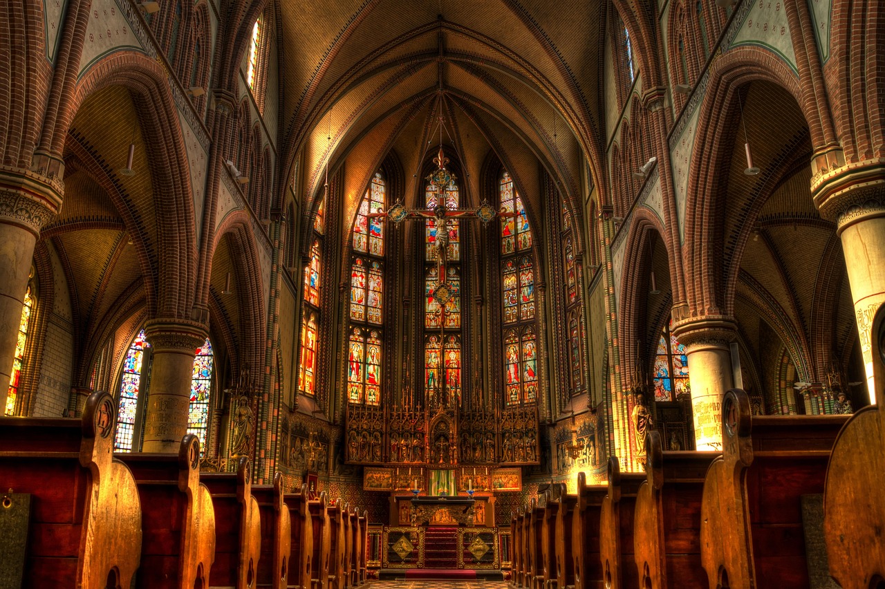 church altar pews sacral architecture religious architecture religion christian holy catholic faith cathedral chapel prayer aisle worship sacred