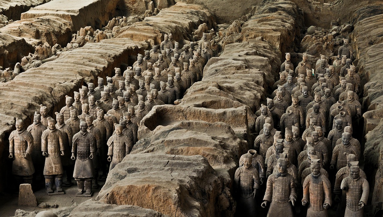 terracotta army china xi'an soldier statue buried terracotta army terracotta army china china china china china
